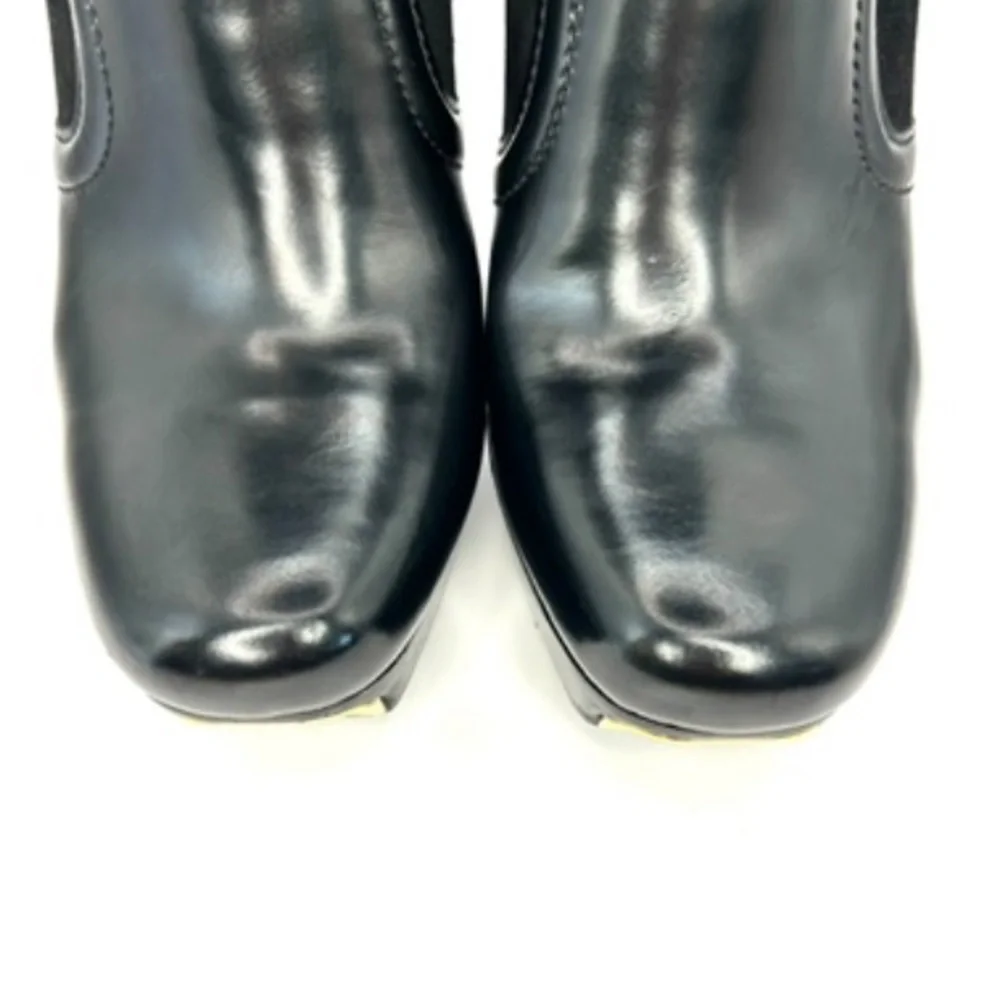 GUCCI Black Patent Leather Platform Ankle Booties | 38.5 - Picture 5 of 12